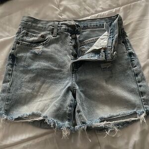 Pistola mid thigh jean shorts